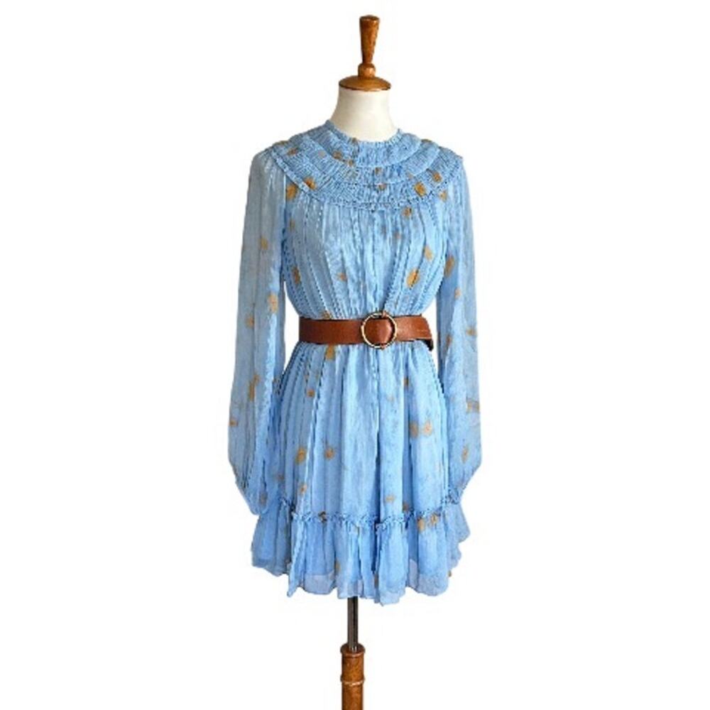NWT Jason Wu 100% Silk Pleated Dress 6